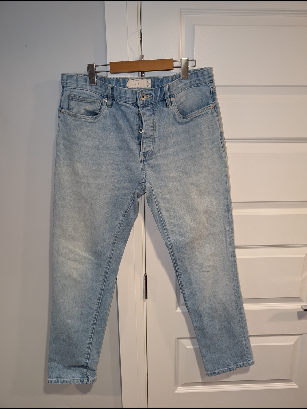 Topman Light Blue Slim Jeans - 36x30
